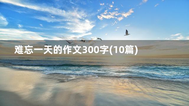 难忘一天的作文300字(10篇)
