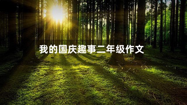 我的国庆趣事二年级作文