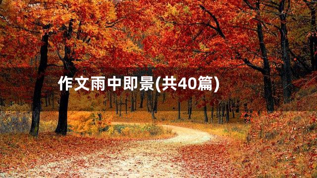 作文雨中即景(共40篇)