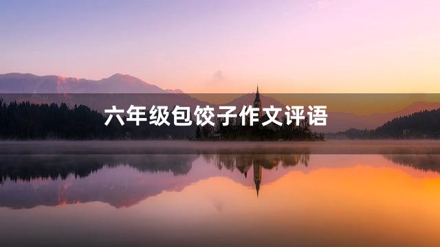 六年级包饺子作文评语