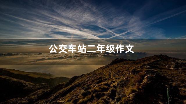 公交车站二年级作文
