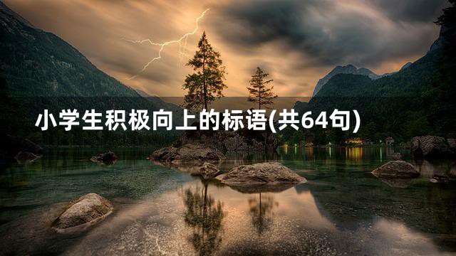 小学生积极向上的标语(共64句)