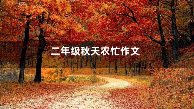 二年级秋天农忙作文