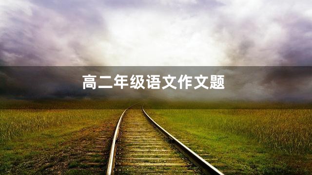 高二年级语文作文题