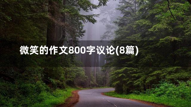 微笑的作文800字议论(8篇)