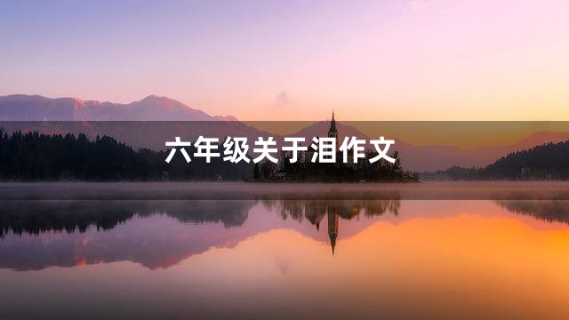 六年级关于泪作文