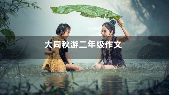 大同秋游二年级作文