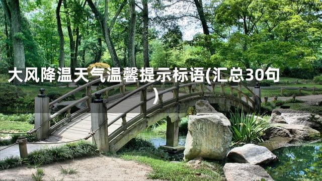 大风降温天气温馨提示标语(汇总30句)