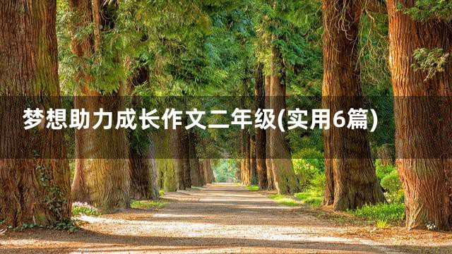 梦想助力成长作文二年级(实用6篇)