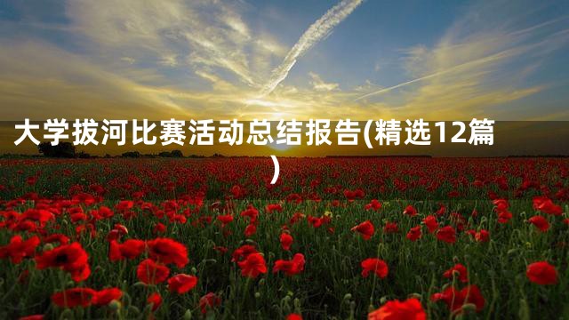 大学拔河比赛活动总结报告(精选12篇)