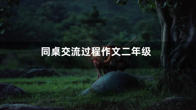 同桌交流过程作文二年级