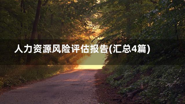 人力资源风险评估报告(汇总4篇)