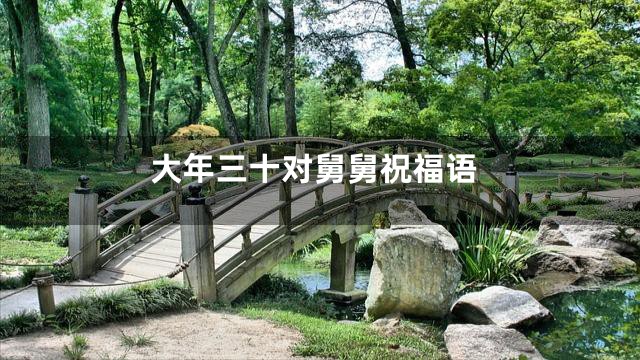 大年三十对舅舅祝福语