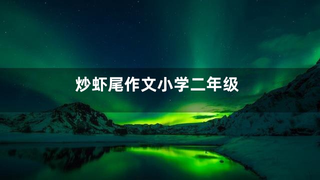 炒虾尾作文小学二年级