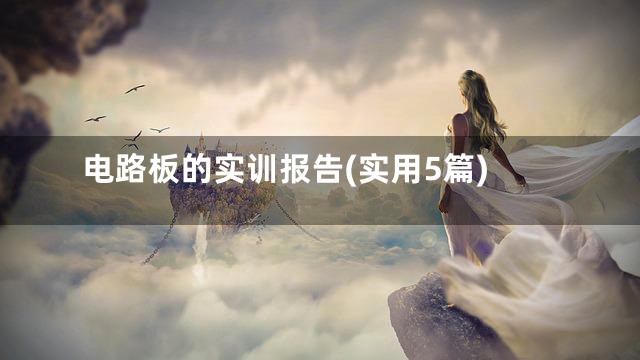 电路板的实训报告(实用5篇)