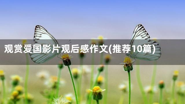 观赏爱国影片观后感作文(推荐10篇)