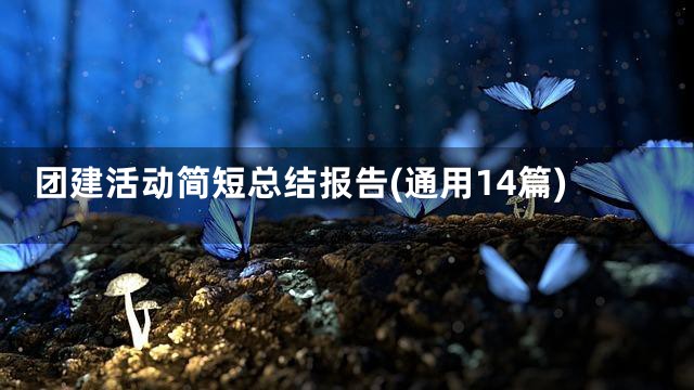 团建活动简短总结报告(通用14篇)