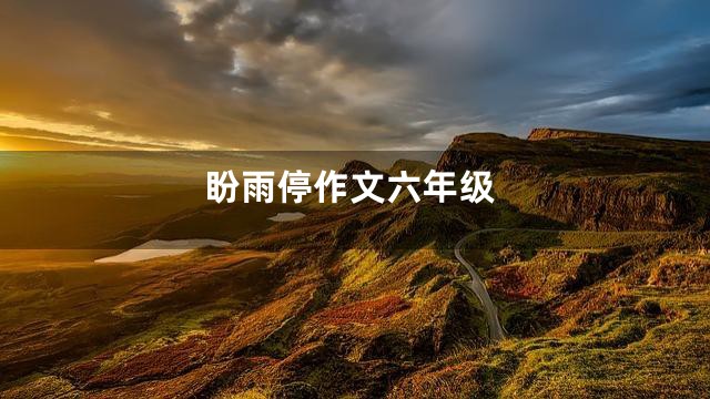 盼雨停作文六年级