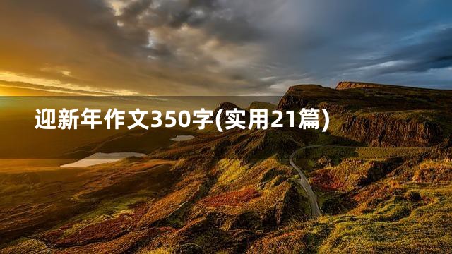 迎新年作文350字(实用21篇)