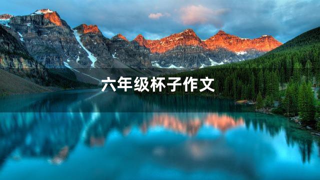 六年级杯子作文