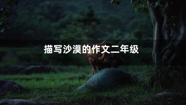 描写沙漠的作文二年级