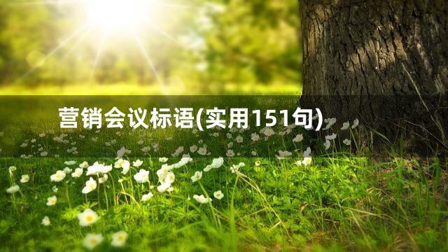 营销会议标语(实用151句)