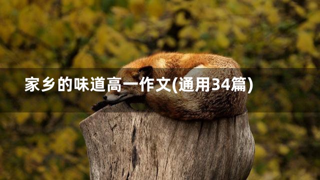 家乡的味道高一作文(通用34篇)