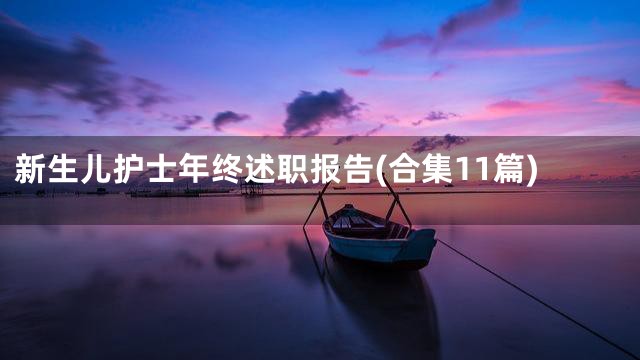 新生儿护士年终述职报告(合集11篇)