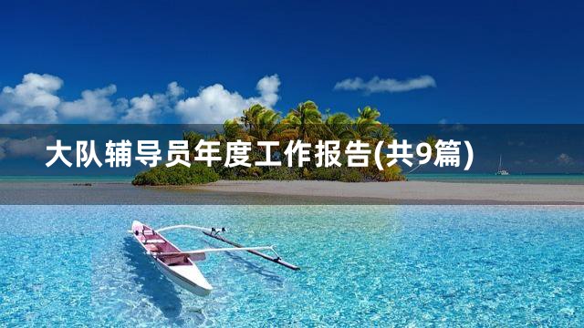 大队辅导员年度工作报告(共9篇)