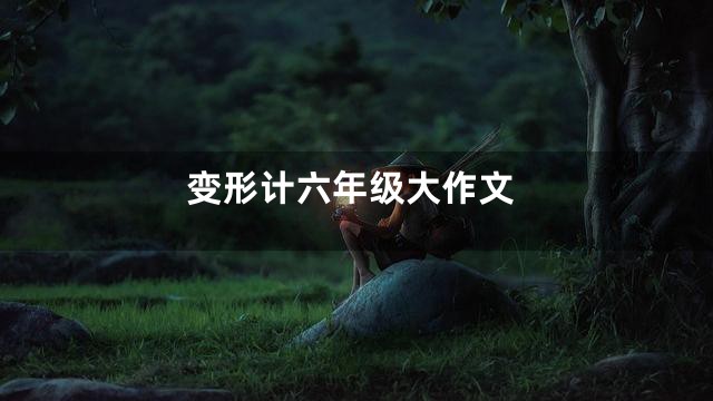 变形计六年级大作文