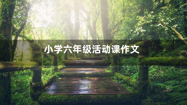 小学六年级活动课作文