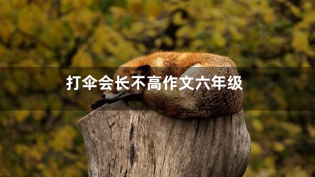打伞会长不高作文六年级