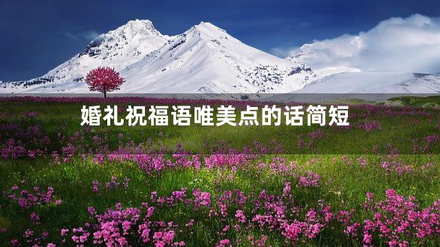 婚礼祝福语唯美点的话简短
