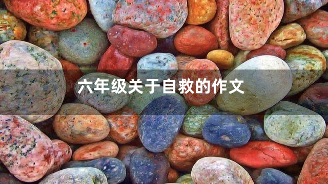 六年级关于自救的作文