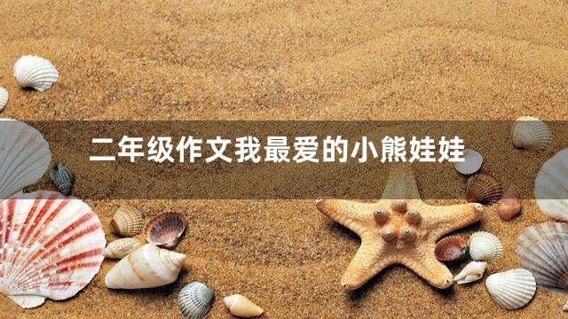 二年级作文我最爱的小熊娃娃