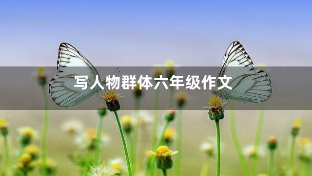 写人物群体六年级作文