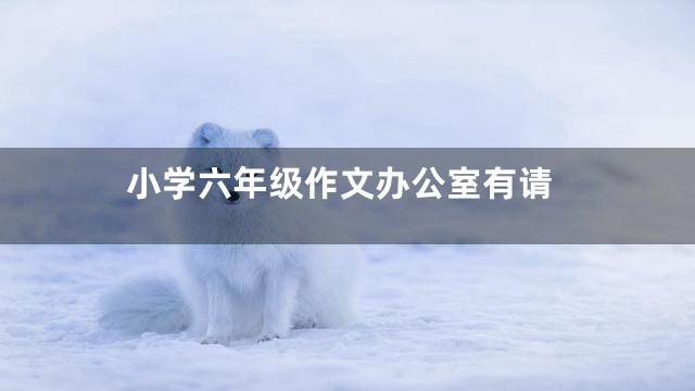 小学六年级作文办公室有请