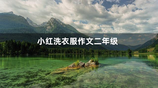 小红洗衣服作文二年级
