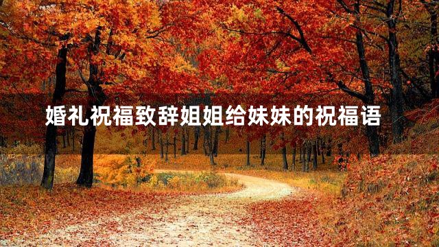 婚礼祝福致辞姐姐给妹妹的祝福语