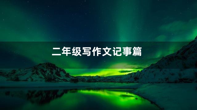 二年级写作文记事篇