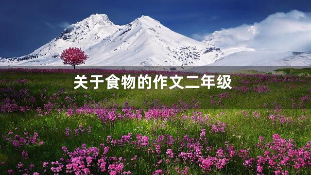 关于食物的作文二年级