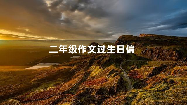 二年级作文过生日偏