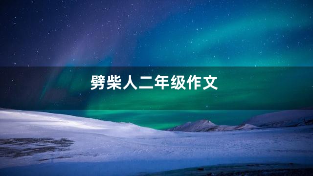 劈柴人二年级作文