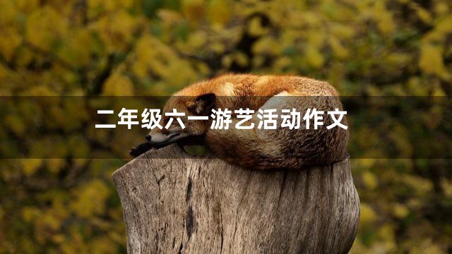 二年级六一游艺活动作文