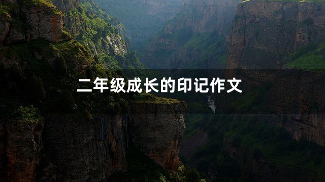 二年级成长的印记作文