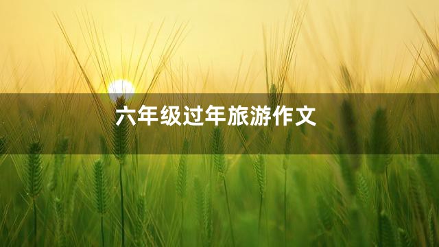 六年级过年旅游作文