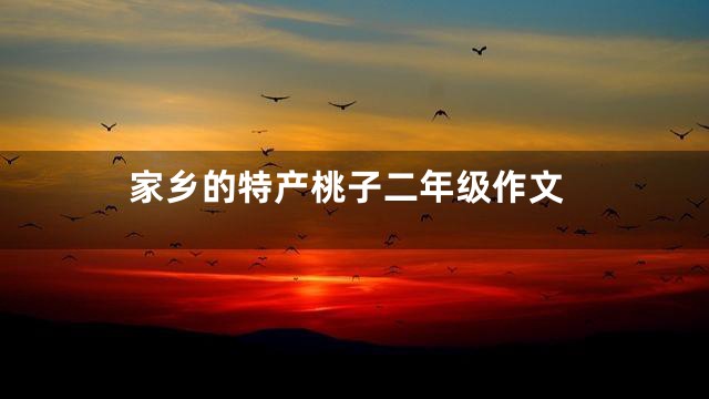 家乡的特产桃子二年级作文