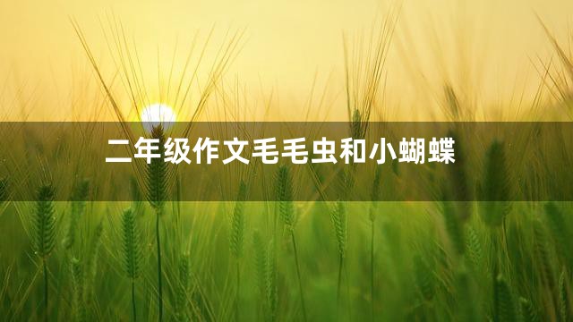 二年级作文毛毛虫和小蝴蝶