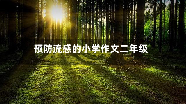 预防流感的小学作文二年级