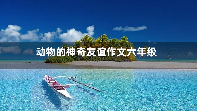 动物的神奇友谊作文六年级